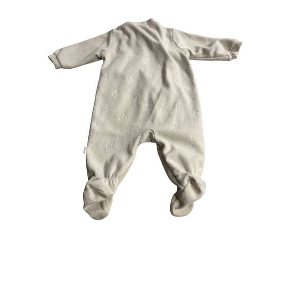 Beatrix Potter fleece footie sz 6-9 months cream unisex zip vintage pjs - Picture 6 of 6